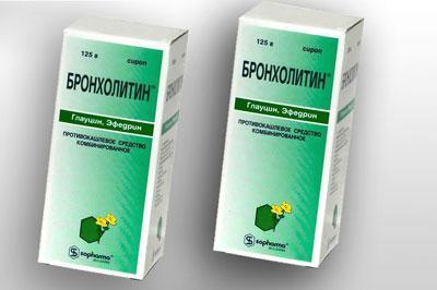 Препарат бронхолитин