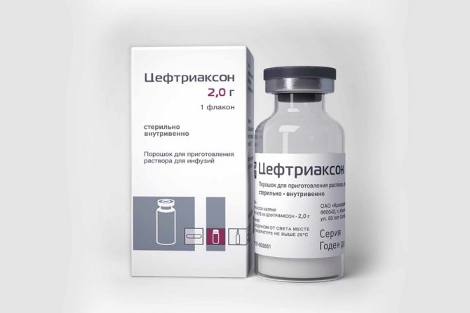 Применение Цефриаксона