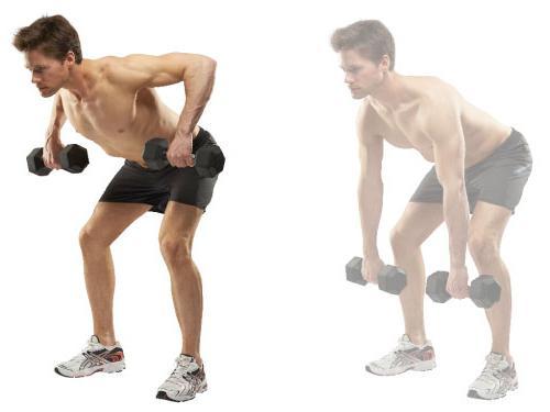 Болит спина от гантелей